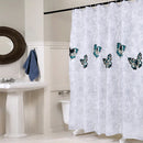 Butterfly Waterproof Polyester Shower Washable Bathroom Curtains, Size:180x180cm