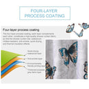Butterfly Waterproof Polyester Shower Washable Bathroom Curtains, Size:180x180cm