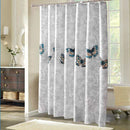Butterfly Waterproof Polyester Shower Washable Bathroom Curtains, Size:180x180cm