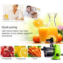 Multifunction Home Manual Juicer Apple Orange Wheatgrass Portable DIY Juicer(Yellow)