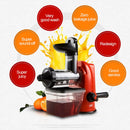 Multifunction Home Manual Juicer Apple Orange Wheatgrass Portable DIY Juicer(Red)