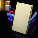 Ultra-thin Personality Creative Ladies Cigarette Case Metal Cigarette Case(Gold)