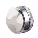 Macaron Stainless Steel Coffee Powder Flat Powder Filling Device, Specification:Three Pulp(Silver)