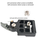 BEXIN Tripod Head Quick Release Plate Holder For Manfrotto 200PL-14(Black)