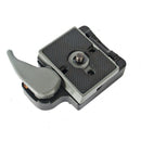 BEXIN Tripod Head Quick Release Plate Holder For Manfrotto 200PL-14(Grey)