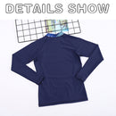 Women Long-sleeved Diving Suit Swimsuit Sunscreen Surf Clothing Slimming Suit, Size:M(Navy Blue)