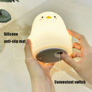Penguin Silicone Pat Night Light Children Bedside Atmosphere Lamp(Gray)