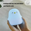 Penguin Silicone Pat Night Light Children Bedside Atmosphere Lamp(Gray)
