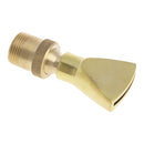 Water View Rockery Fountain All Copper Stainless Steel Adjustable Universal Fan-shaped Flat Nozzle, Size: 6 Point(Brass)