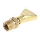 Water View Rockery Fountain All Copper Stainless Steel Adjustable Universal Fan-shaped Flat Nozzle, Size: 6 Point(Brass)