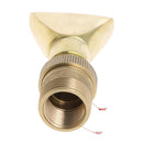 Water View Rockery Fountain All Copper Stainless Steel Adjustable Universal Fan-shaped Flat Nozzle, Size: 6 Point(Brass)