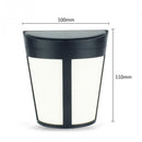 Outdoor IP65 Waterproof Energy Saving Solar Powered LED Wall Lamp Security Light(White Light)