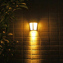 Outdoor IP65 Waterproof Energy Saving Solar Powered LED Wall Lamp Security Light(Warm Light)
