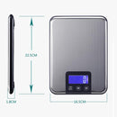 15kg x 1g Stainless Steel High Precision Kitchen Touch Electronic Scale, Load Bearing:15kg