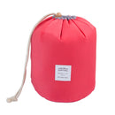 Large-capacity Cosmetic Bag Travel Suit Wash Bag Outdoor Waterproof Storage Bag Cylinder Wash Bag(Red)