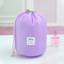 Large-capacity Cosmetic Bag Travel Suit Wash Bag Outdoor Waterproof Storage Bag Cylinder Wash Bag(Purple)