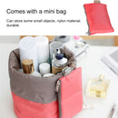 Large-capacity Cosmetic Bag Travel Suit Wash Bag Outdoor Waterproof Storage Bag Cylinder Wash Bag(Purple)