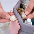Large-capacity Cosmetic Bag Travel Suit Wash Bag Outdoor Waterproof Storage Bag Cylinder Wash Bag(Maca pink)