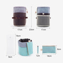 Large-capacity Cosmetic Bag Travel Suit Wash Bag Outdoor Waterproof Storage Bag Cylinder Wash Bag(Maca blue)
