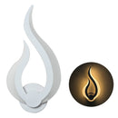 10W Modern Minimalist Acrylic Flame Wall Lamp Living Room Balcony Staircase Corridor Aisle Bedroom Bedside Light(Warm White)