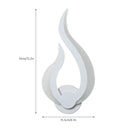 10W Modern Minimalist Acrylic Flame Wall Lamp Living Room Balcony Staircase Corridor Aisle Bedroom Bedside Light(Warm White)