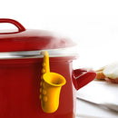 10 PCS Horn Saxophone Silicone Pot Cover Raises Anti-overflow Device, Random Color Delivery