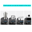 Gas Stove Heat-conducting Plate Kitchen Fast Defrosting Plate Pot Anti-burning Black Heat-conducting Plate, Size:24cm