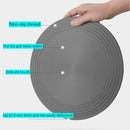 Gas Stove Heat-conducting Plate Kitchen Fast Defrosting Plate Pot Anti-burning Black Heat-conducting Plate, Size:24cm