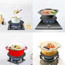 Gas Stove Heat-conducting Plate Kitchen Fast Defrosting Plate Pot Anti-burning Black Heat-conducting Plate, Size:24cm