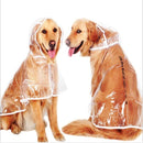 Waterproof Transparent Raincoat Clothing for Pet Dog, Size:M(Orange)