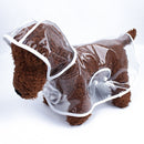 Waterproof Transparent Raincoat Clothing for Pet Dog, Size:M(Transparent)