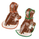 Waterproof Transparent Raincoat Clothing for Pet Dog, Size:L(Orange)
