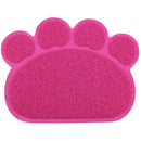 PVC Claw Shaped Cat Litter Mat Pet Placemat Anti-skid Floor Mat Pet Supplies(Lake Blue)
