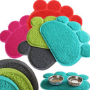 PVC Claw Shaped Cat Litter Mat Pet Placemat Anti-skid Floor Mat Pet Supplies(Lake Blue)