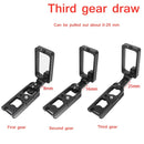 BEXIN for Nikon Z7 / Z6 Push-Pull Type Aluminum Alloy Vertical Shoot Quick Release L Plate Bracket Base Holder
