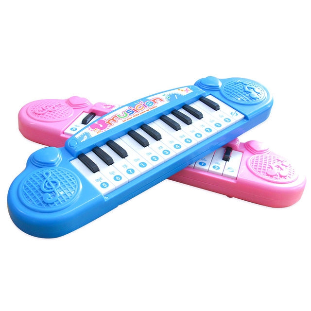 Cute Mini 21 key Early Education Electronic Keyboard Children Music Toys(Pink)