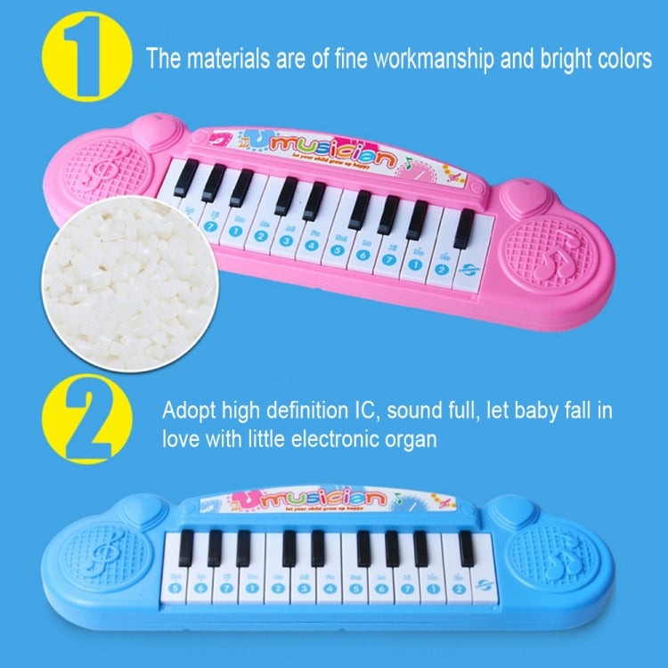 Cute Mini 21 key Early Education Electronic Keyboard Children Music Toys(Pink)