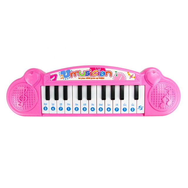 Cute Mini 21 key Early Education Electronic Keyboard Children Music Toys(Pink)