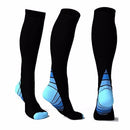 Outdoor Sports Running Nursing Calf Pressure Socks Function Socks, Size:S/M(Blue)