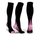 Outdoor Sports Running Nursing Calf Pressure Socks Function Socks, Size:S/M(Pink)