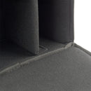 Water-resistant DSLR Padded insert Case Waterproof Zipper Removable Partition Camera Bags(Black)