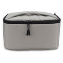 Water-resistant DSLR Padded insert Case Waterproof Zipper Removable Partition Camera Bags(Light Grey)