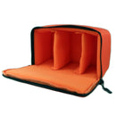 Water-resistant DSLR Padded insert Case Waterproof Zipper Removable Partition Camera Bags(Red)