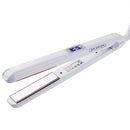 RUCHA Ultrasonic Infrared Hair Care Iron Straightener with Adjustable Upgraded LCD Display(White)