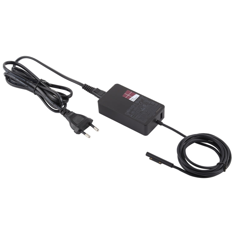 44W 15V 2.58A AC Adapter Power Supply for Microsoft Surface Pro 5 1796 / 1769, EU Plug