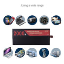 SUVPR DY-LG2000S 2000W DC 12V to AC 220V 50Hz Pure Sine Wave Car Power Inverter with Universal Power Socket