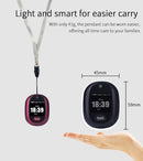 REACHFAR RF-V45-B Mini GPS Smart Tracker Pendant, Support SOS / Camera / Health Management / 4G LTE(Black)