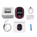 REACHFAR RF-V45-B Mini GPS Smart Tracker Pendant, Support SOS / Camera / Health Management / 4G LTE(Wine Red)