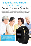 REACHFAR RF-V46-A GPS Smart Tracker WatchBand, Support SOS / Camera / Health Management / 4G LTE / Blood Pressure / Heart Rate(Black)
