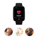 REACHFAR RF-V46-B GPS Smart Tracker WatchBand, Support SOS / Camera / Health Management / 4G LTE / Blood Pressure / Heart Rate (Black)